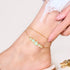 Canari | Or Vermeil | Collier fermoir infini verre sirène